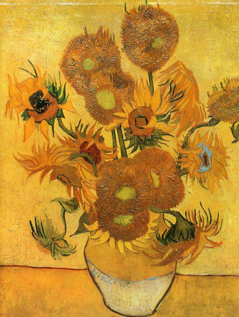 Sunflowers - Akoestisch schilderij